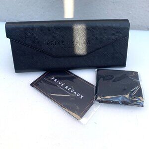 Privé Revaux Folding Triangle Glasses Sunglasses Protective Case Black